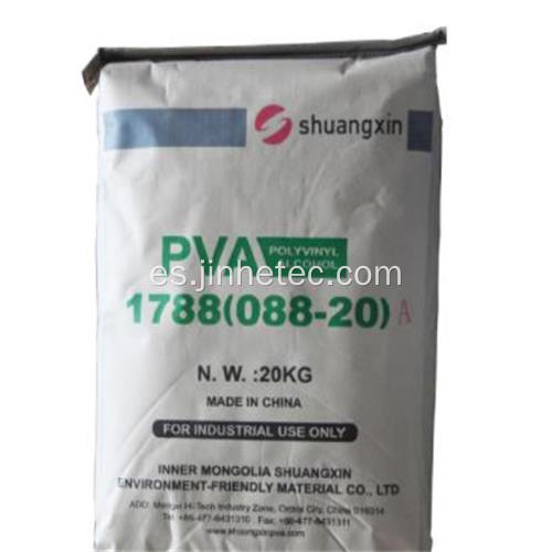Shuangxin PVA Resina de alcohol polivinílico 1788 088-20